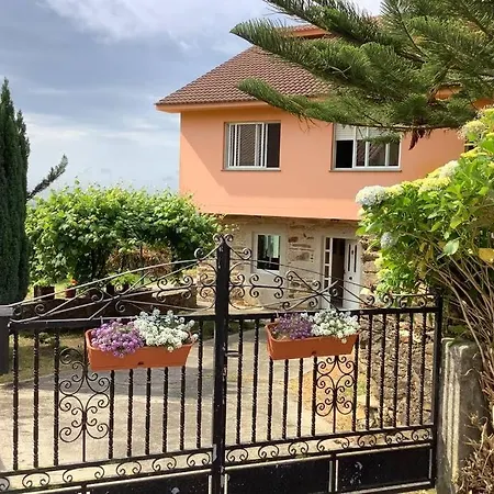 Casa Pedracuca Con Vista A Ria Y Al Mar, En Coruna Nyaraló *